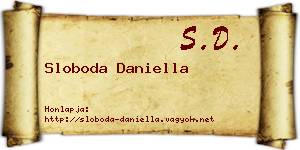 Sloboda Daniella névjegykártya